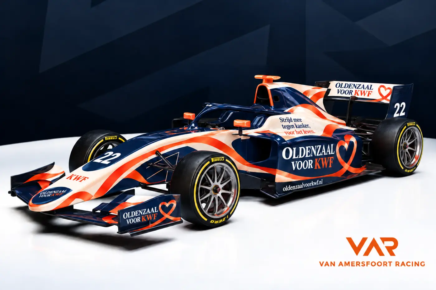 Oldenzaal voor KWF-raceauto van Van Amersfoort Racing
